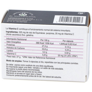 El Naturalista Equinacea + Vitamina C, 60 Cápsulas