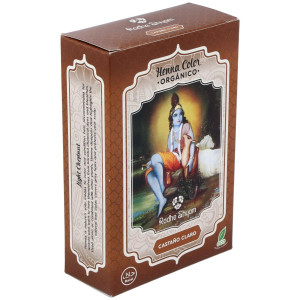 Radhe Shyam Henna Castaño Claro Polvo 100G