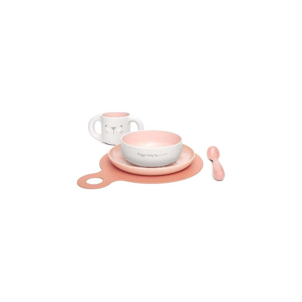 Suavinex Vajilla De Aprendizaje Rosa +6 Meses, 5 Uds