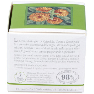 Crema Facial Antiarrugas Calendula Zanahoria 30M
