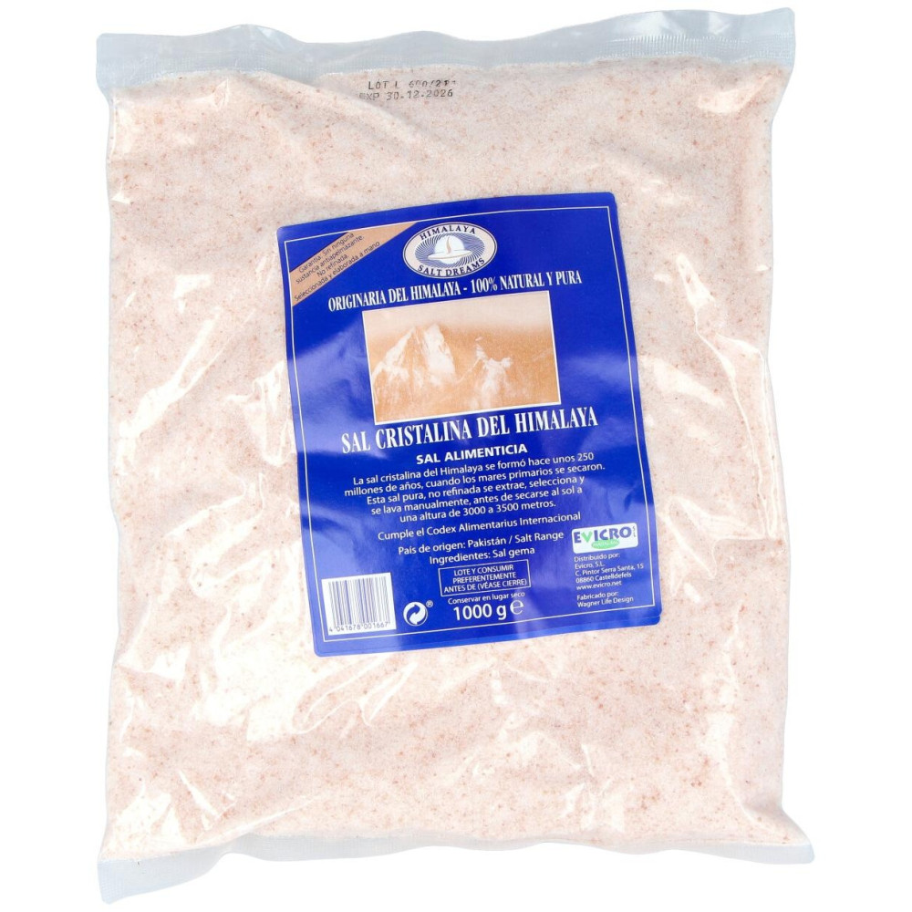 Evicro Sal Himalaya Molida Rosa 1 Kg