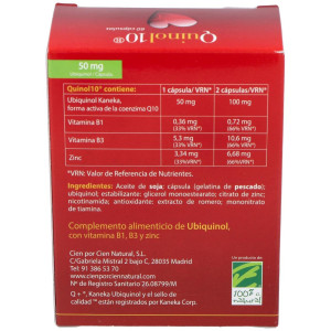 100% Natural Quinol10 50Mg 60Caps