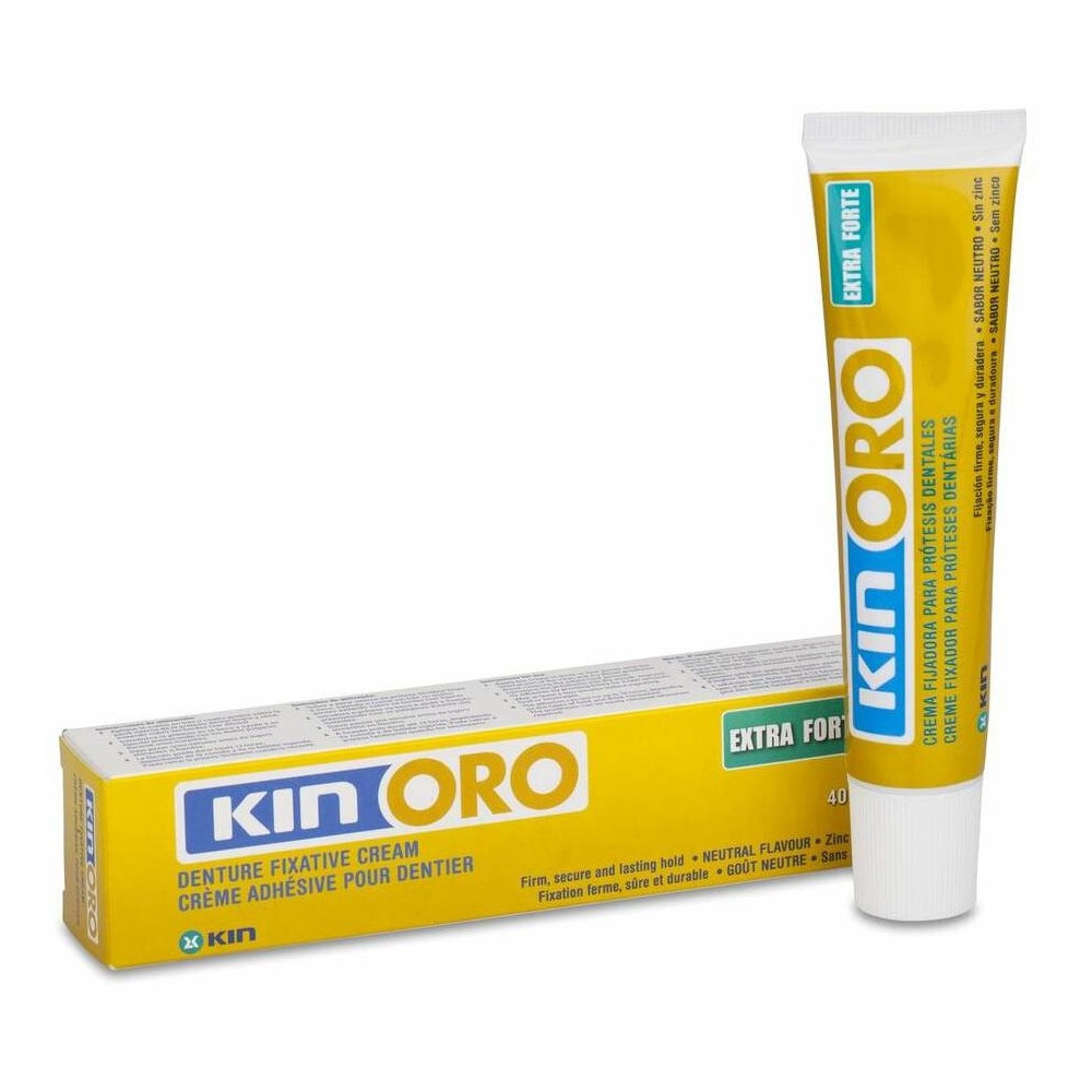 Kin Oro Crema Fijadora Adhesivo Protesis Dental, 40 G