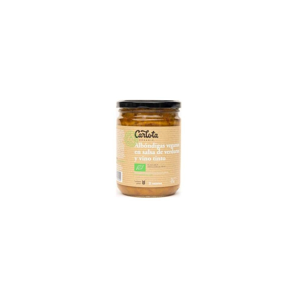Carlota Organic Albondigas Salsa Verdu Bio Veg 425G