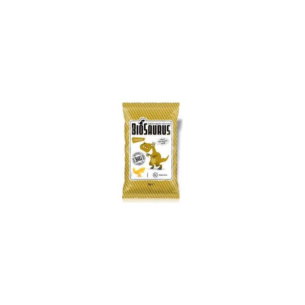 Biosaurus Snack Sabor Queso Sin Gluten Bio 50G