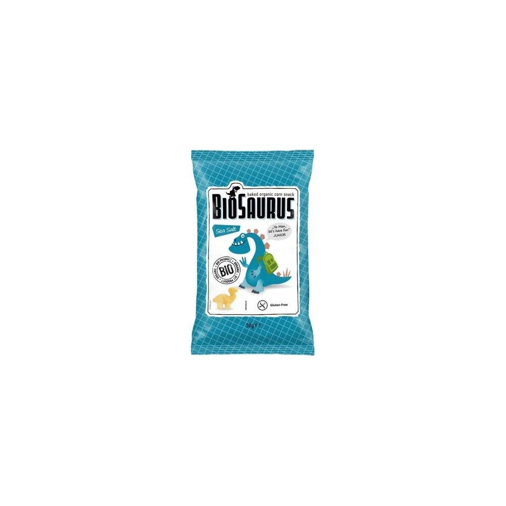 Biosaurus Snack Con Sal Marina Sin Gluten Bio 50G