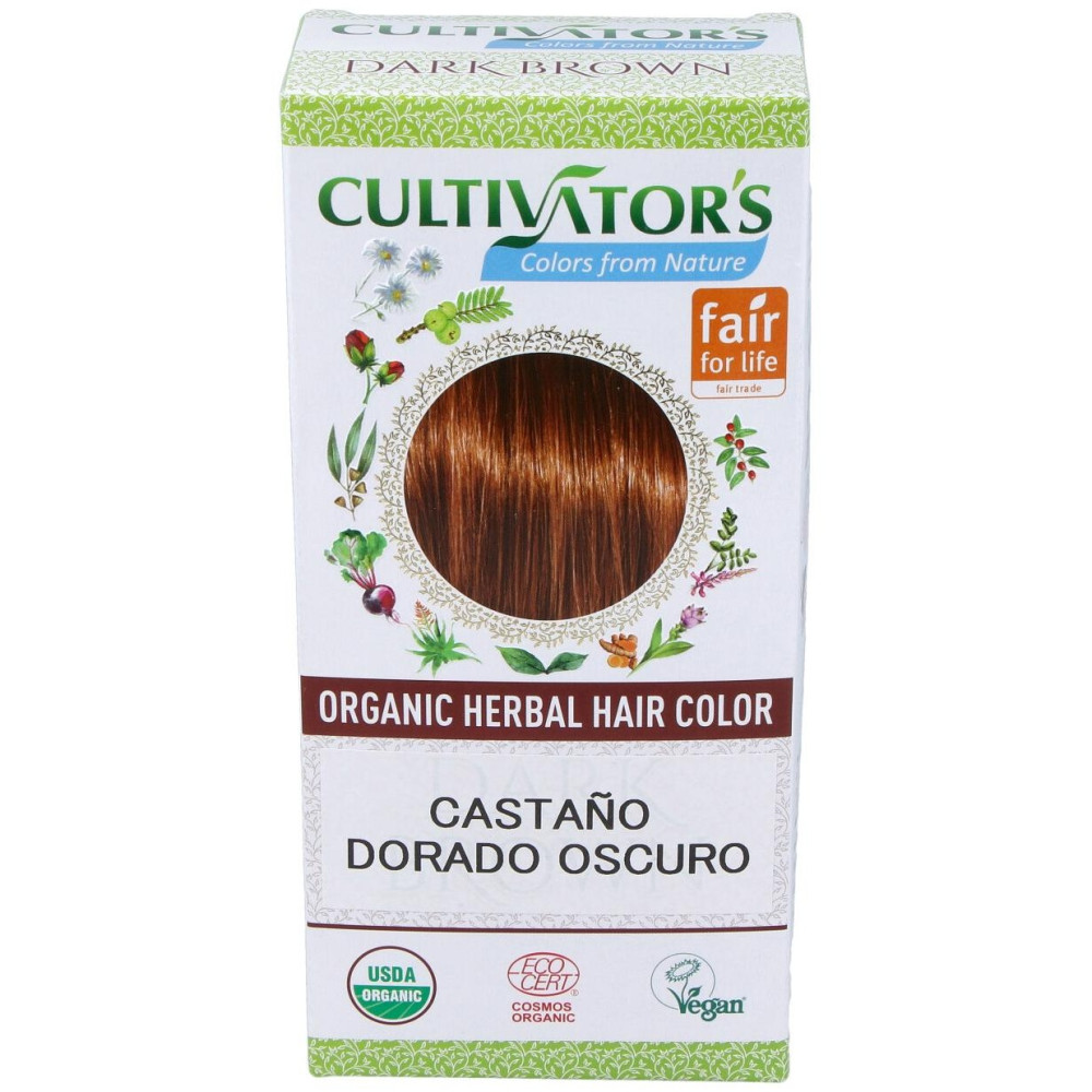 Castaño Dorado Oscuro Tinte Organico 100Gr Ecocert