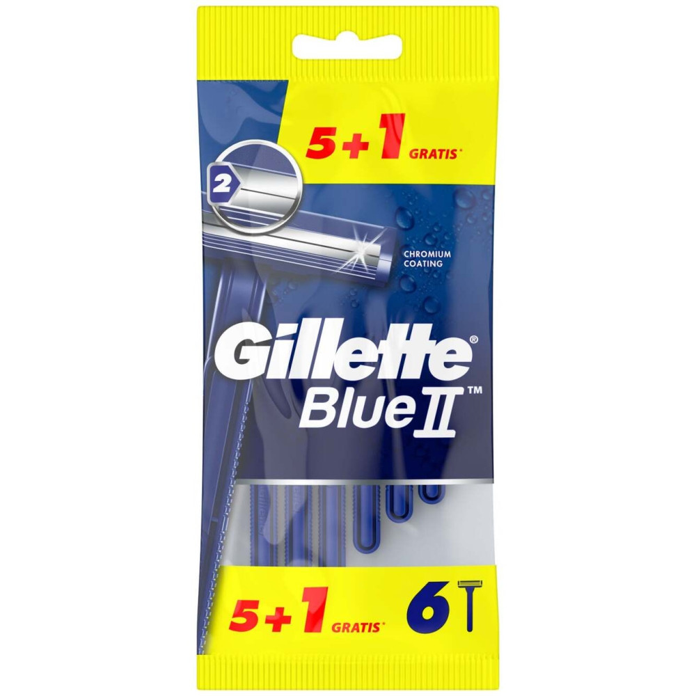 Gillette Maquinilla Desechable Blue2 Fija 5+1Ud