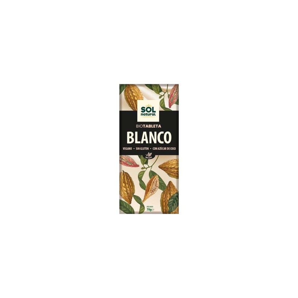 Sol Natural Tableta Chocolate Blanco Bio 70G