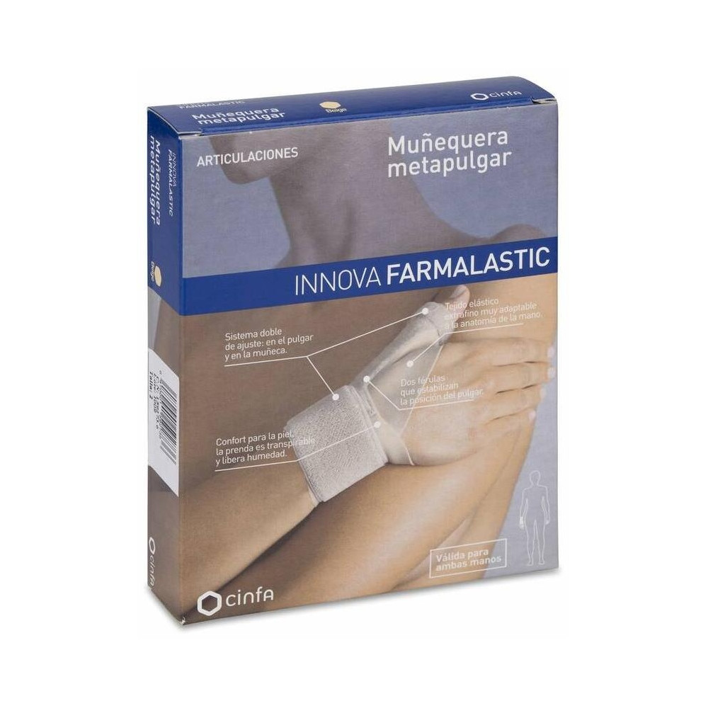 Farmalastic Innova Muñequera Metapulgar Grande/Extra-Grande, 1 Ud