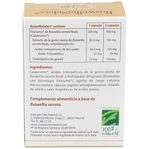100% Natural Boswellia Select 60Cáps