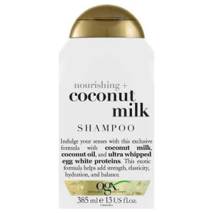 Ogx Champú Leche De Coco Libre De Parabenos, Pelo Seco, Hidratación Y Elasticidad 385 Ml
