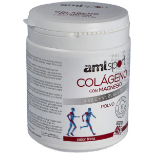 Amlsport Colágeno Con Magnesio+Vit.C+B1.B2.B6 Polvo Fresa 350Gr