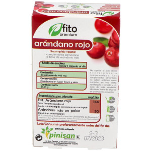 Fito Premium - Arandano Rojo - Pinisan - 30 Cápsulas
