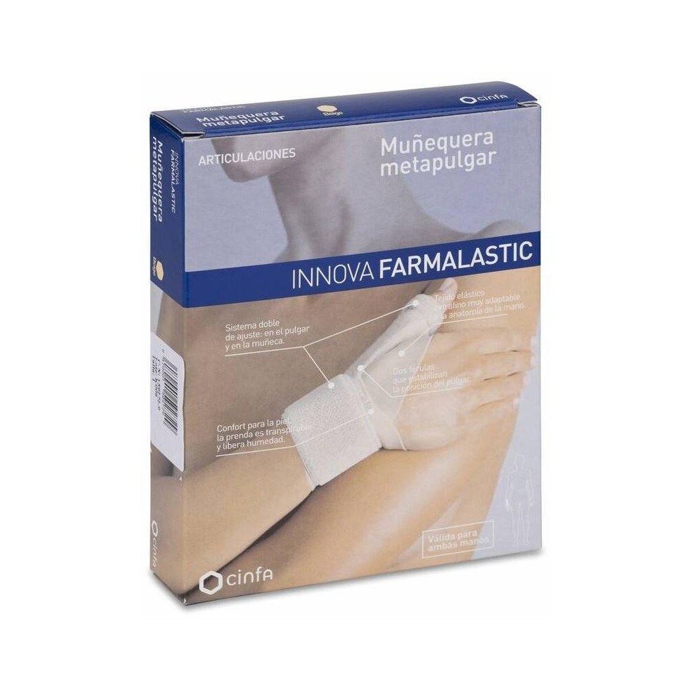 Farmalastic Innova Muñequera Metapulgar Talla Pequeña/Mediana, 1 Ud