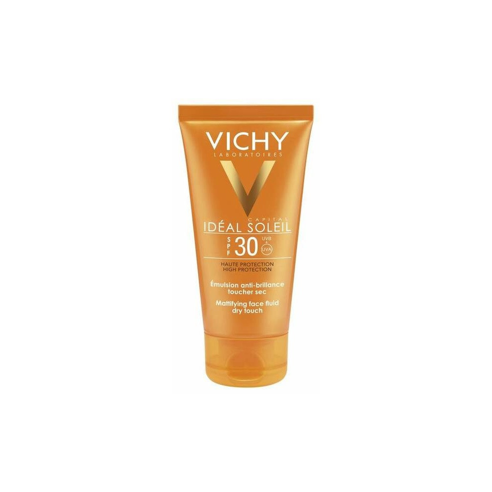 Vichy Idéal Soleil Emulsión Facial Acabado Seco Spf 30, 50 Ml