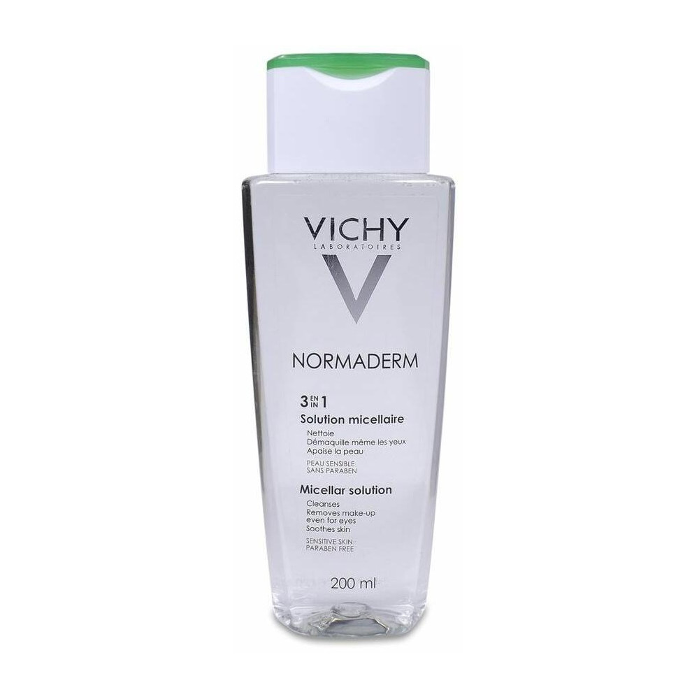 Vichy Normaderm Solución Micelar 3 En 1 Pieles Sensibles Con Imperfecciones, 200 Ml