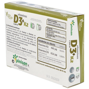 Pinisan Nutra Nature Vitaminas D3 + K2 60Caps