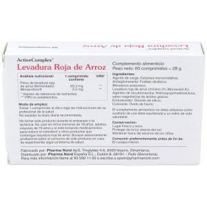 New Activecomplex Levadura Roja De Arroz 60Comp.