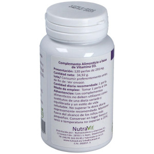 Nutravit Vitamina D3 120 Perlas