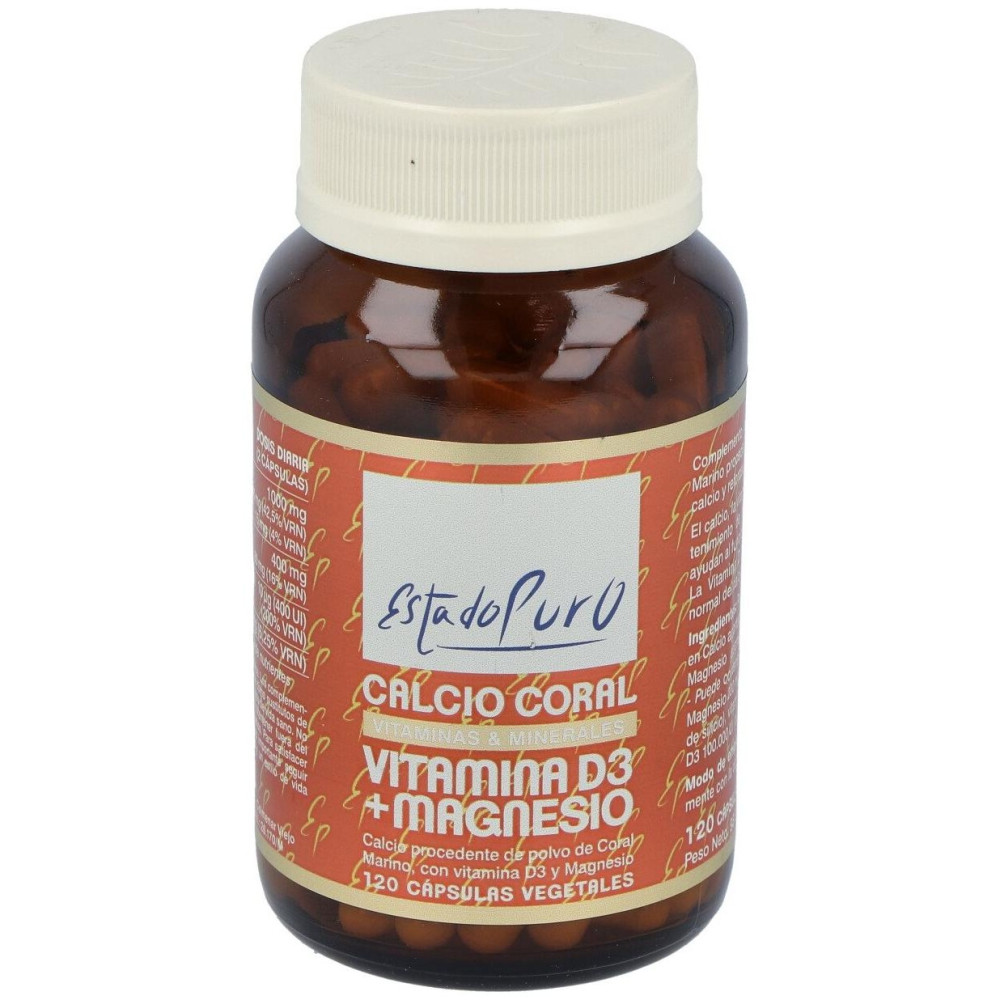 Tongil Estado Puro Calcio Coral Vitamina D3 + Magnesio 120Caps