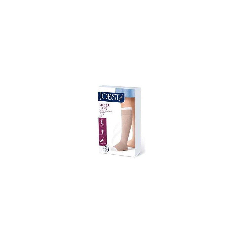 Jobst Ulcercare Media Compresión Fuerte Con Cremallera Derecha Beige Talla 3Xl, 1 Ud
