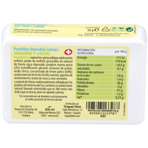 Esi Pastillas Blandas Suizas De Jengibre Y Limon 50G