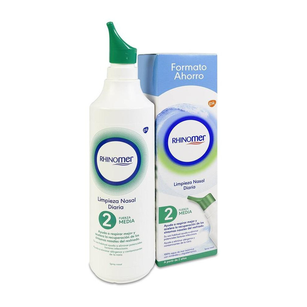 Rhinomer Fuerza 2 Media Limpieza Nasal 180Ml