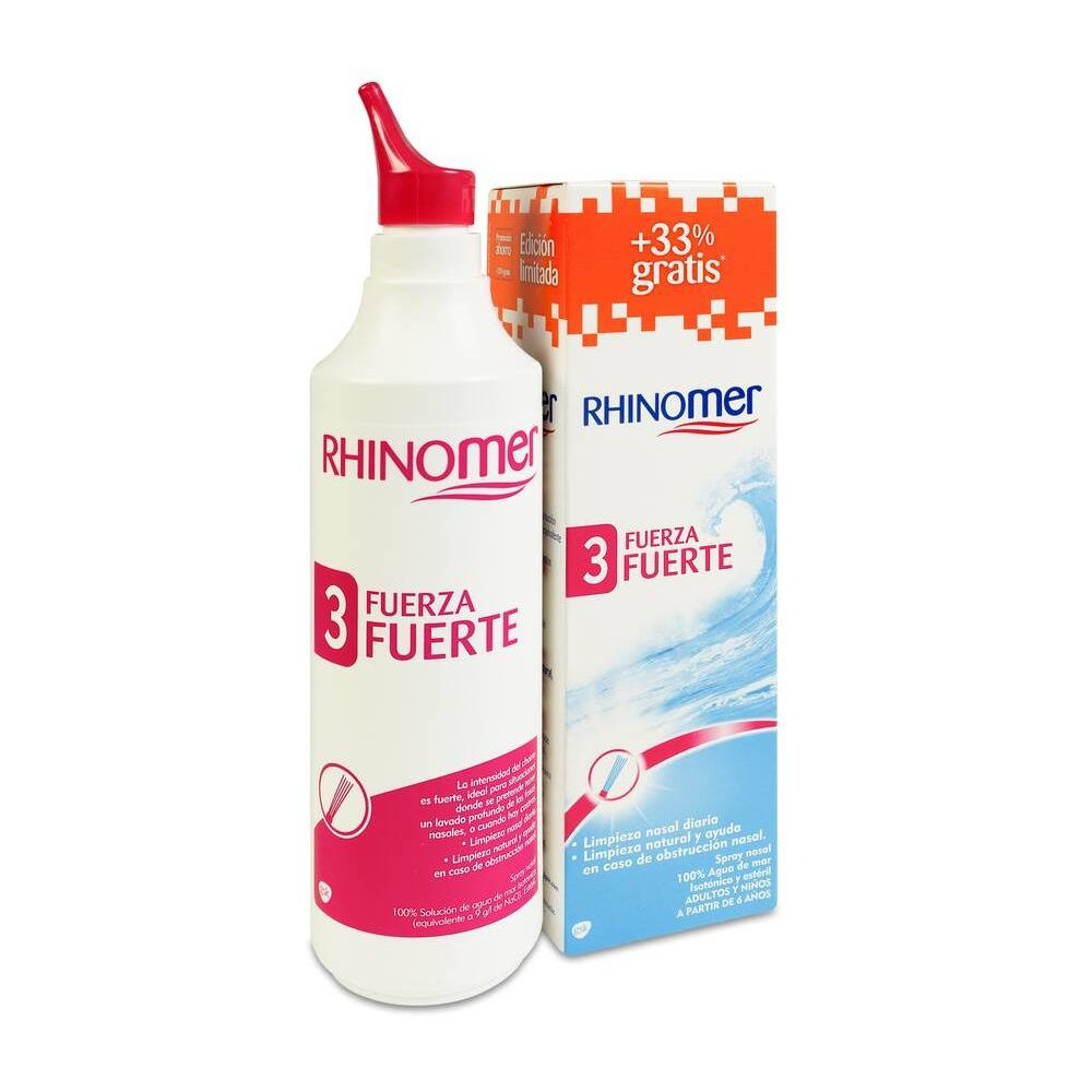 Rhinomer Fuerza 3 Fuerte Limpieza Nasal180Ml