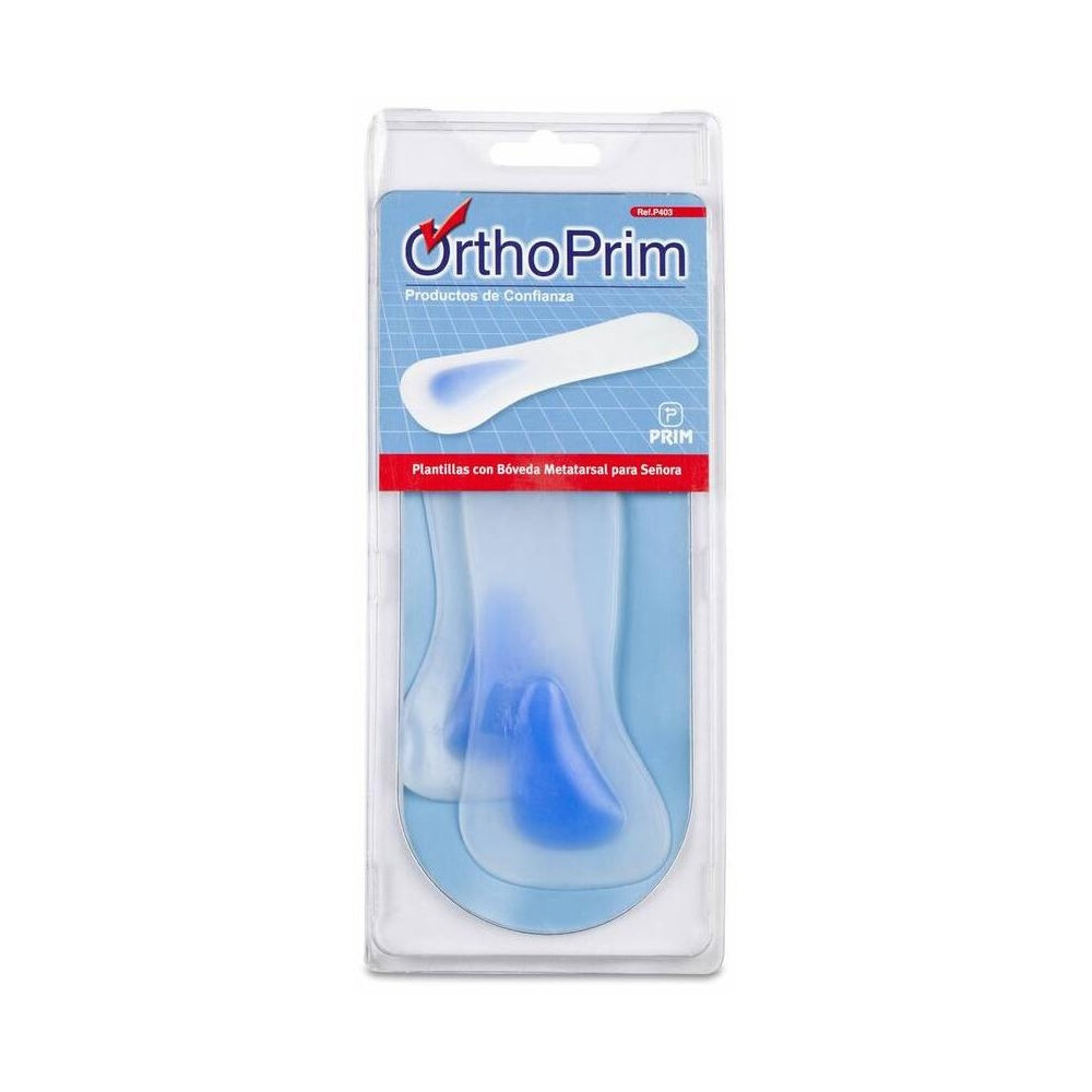 Orthoprim Plantilla Con Bóveda Metatarsal Talla S, 1 Par
