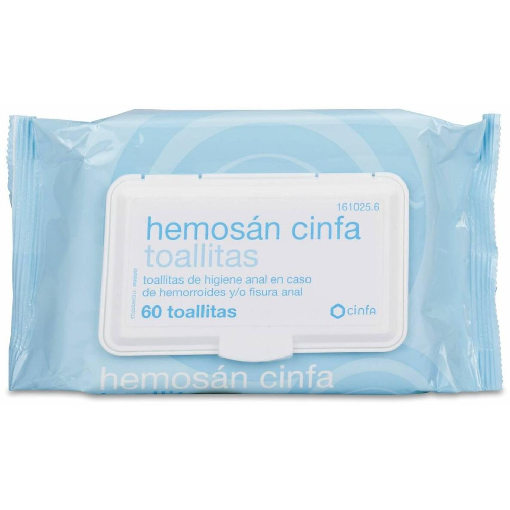 Hemosan Cinfa Hemorroides 60 Toallitas