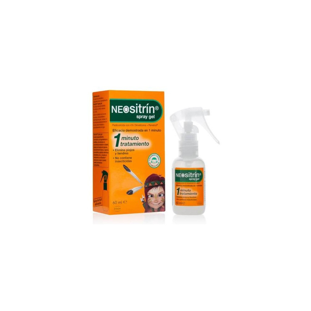 Neositrín Spray Antipiojos Gel Líquido, 60 Ml