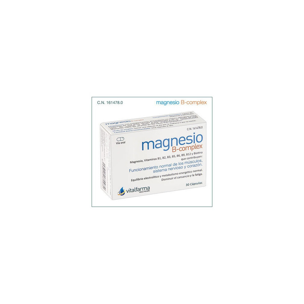 Vitalfarma Magnesio B-Complex, 30 Cápsulas