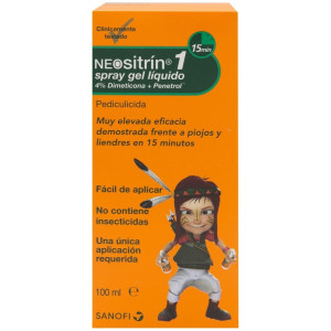 Neositrín Spray Antipiojos Gel Líquido, 100 Ml