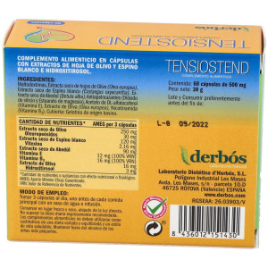 Derbós Tensiostend 60Cáps