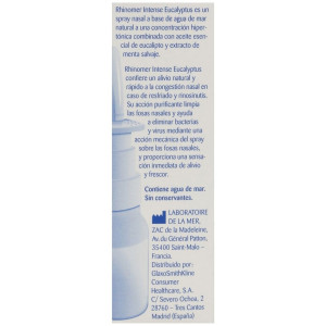 Rhinomer Spray Nasal Descongestionante Intense Eucalyptus 20Ml