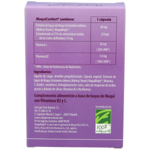 100% Natural Maquiconfort 30 Cápsulas Vegetales