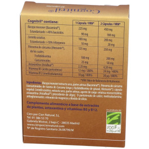 100% Natural Cognitril 30 Cápsulas