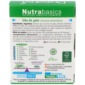 Nutrabasics Uña De Gato 30Caps.
