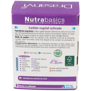 Nutrabasics Carbon Vegetal 60Cap.