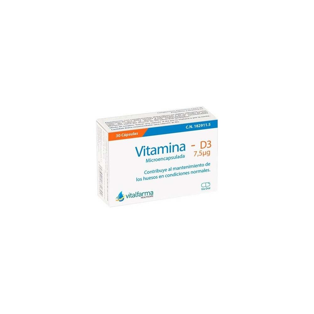 Vitalfarma Vitamina D3 7_5 Mcg 30 Capsulas