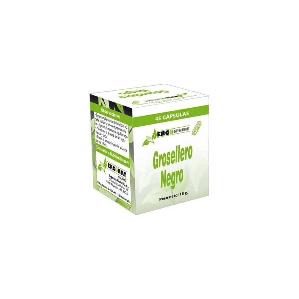 Ergonat Galenic Ergosphere Grosellero Negro 45Caps