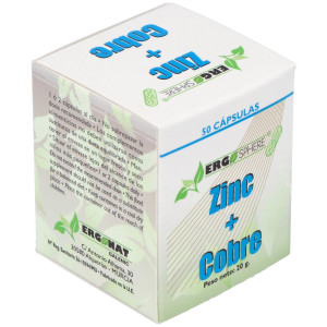 Ergonat Galenic Zinc Cobre Ergosphere 50Caps