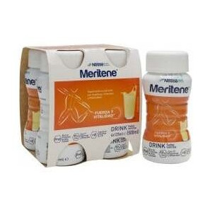 Meritene Drink Vainilla Botella 125 Ml, 4 Uds