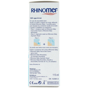 Rhinomer Baby Spray Nasal Fuerza Extra-Suave, 115 Ml