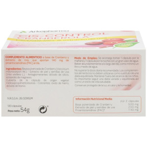 Arkopharma Cranberola Cis-Control, 120 Cápsulas