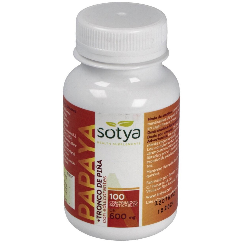 Sotya Papaya 600Mg 100Comp