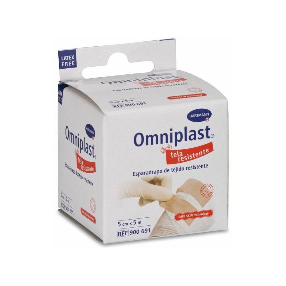 Hartmann Omniplast Esparadrapo Tejido Resistente, 5 Cm X 5 M, 1 Ud