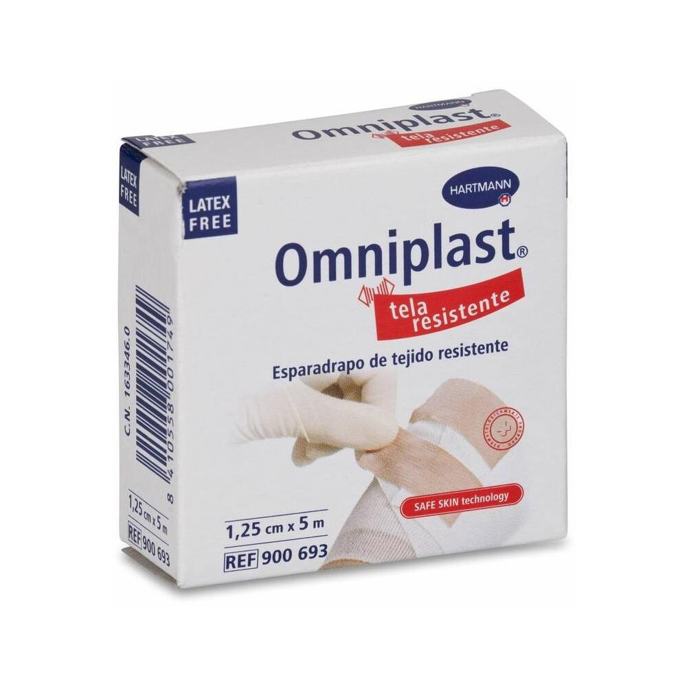 Hartmann Omniplast Esparadrapo Tejido Resistente, 1,25 Cm X 5 M, 1 Ud
