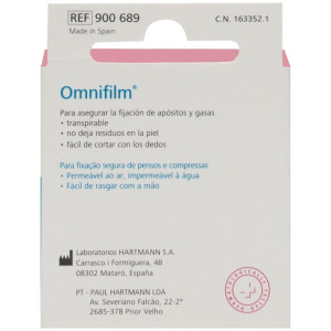 Hartmann Omnifilm Film Esparadrapo Transparente 5 M, 1 Ud